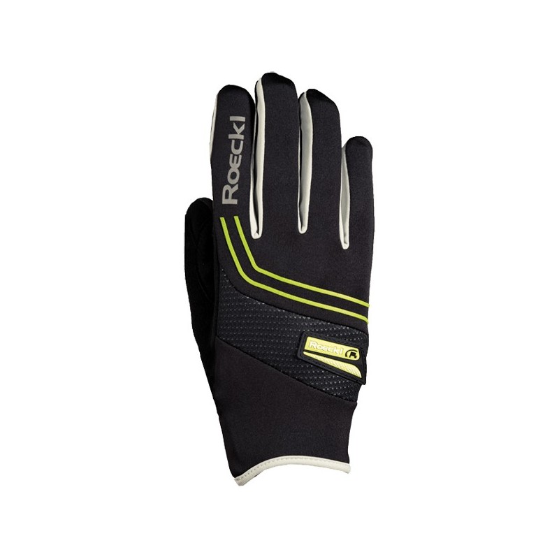 Handschuhe Roeckl LL Larvik schwarz-gelb Handschuhe Roeckl LL Larvik schwarz-gelb
